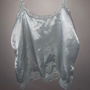 White satin camisole
